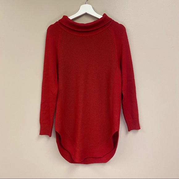 Athleta mock neck merino wool oversized sweater M - Picture 2 of 8